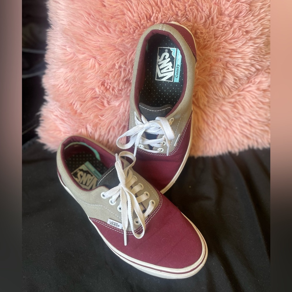 Vans - Burgundy and grey, comfyCush